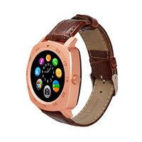 TechComm DM87 Bluetooth and GSM Unlocked Smartwatch with Built-in Camera, Smart Alerts, Fitness Tracker, Sleep monitor, Loss Prevention and Sedentary Reminder - Rose Gold