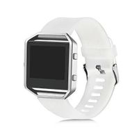 Wearlizer Replacement for with Band Genuine Leather Strap for Fitbit Blaze, Pink Large
