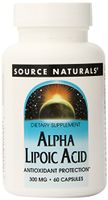 Source Naturals Alpha Lipoic Acid 300 mg Supports Healthy Sugar Metabolism, Liver Function & Energy Generation - 60 Capsules