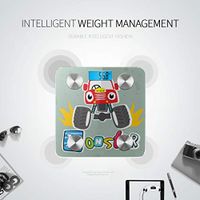 Cartoon Monster Truck Bluetooth Scales Body Fat Scale Bluetooth Body Scale Tracks 8 Key Compositions Analyzer Sync with Fitness Apps 400 Lbs