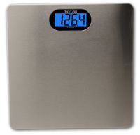 Taylor Ultra Thin Lithium Scale with Brushed Stainless Steel Platform and Backlight