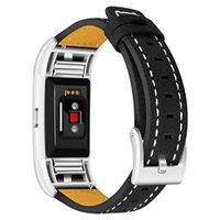 Lyperkin Compatible with Fitbit Charge 2 Bands, Luxury Leather Watch Strap Bands Quick Release Replacement Wristband Accessories Compatible with Fitbit Charge 2 Watch for Women Men A-34