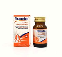 Pharmaton Capsules Stress Fatigue Tiredness Exhaustion Ginseng G115 Optimal Physical and Mental Performance 30 Capsules Bottle Ideal Size for Taking