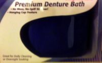 Orafix Premium Denture Bath cleaning container with Strainer by Orafix