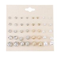 20 Pairs Crystal Pearl Matte Ball Stud Earrings Set Hypoallergenic Earrings Best Accessory Accessories Women Design Cheap Novelty Pendant Prom Pretty Brides