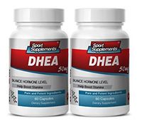 Immune Support Dietary Supplement - DHEA 50MG - Wellness Essentials - 2 Bottles (120 Capsules)