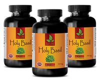 Immunity Support Supplement - HOLY Basil 745MG - TULSI Extract - Wellness Essentials Women - 3 Bottles (180 Capsules)