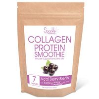 Sparkle Collagen Protein Smoothie Mix (Acai Berry) [7 serves] VERISOL Collagen, Vitamin C, Acai Berries, Blueberries, Goji Berries, Pomegranate, Strawberries, Chia Powder, Coconut Water, Oats, Flax