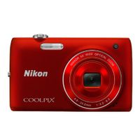 Nikon COOLPIX S4100 14 MP Digital Camera with 5x NIKKOR Wide-Angle Optical Zoom Lens and 3-Inch Touch-Panel LCD (Red)