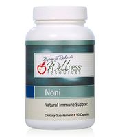 Noni Capsules - 100% Organic Freeze-Dried Tahitian Noni Morinda (750mg per Capsule, 90 Veggie Capsules)