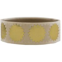 JAM PAPER Circle Label Wafer Seals with Serrated Edges - 3/4 Inch Diameter - Gold - 100 Round Labels/Pack