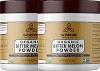 Naturevibe Botanicals Organic Bitter Melon Powder (16oz) (2 Pack of 8oz Each) - Momordica Charantia | Non GMO & Gluten Free | Herbal Supplement | Supports Immunity System [Packaging May Vary]