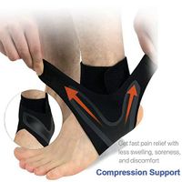 Walk-Hero The Adjustable Elastic Ankle Brace 1 Pair (L)