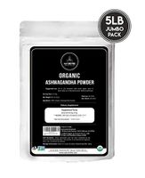 Naturevibe Botanicals Organic Ashwagandha Root Powder, 5lbs | Non-GMO and Gluten Free | Withania somnifera | Supports Immune System (80 Ounces)
