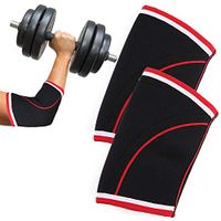 Elbow Sleeves, 5mm Neoprene Elbow Brace, 1 Pair, Compression and Support for Weightlifting, Crossfit, Powerlifting, Bench, Tendonitis, XXL