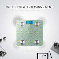 Bluetooth Electronic Scale Cartoon Mushroom Mountain Forest Scales for Body Weight Body Fat Composition Monitor Analyzer with Smartphone App for Body Management-396 Lbs