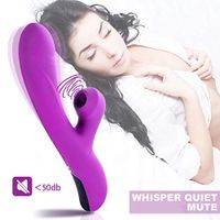 Thrusting Monster Fluttering Rabbit Body Msaager - 10 Speeds Rotating Versatility Wand for Women