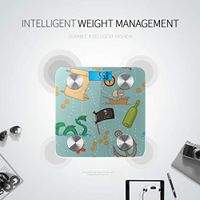 Bluetooth Electric Scale Cartoon Creative Colorful Pirate Weight Scales Body Fat Composition Monitor Analyzer with Smartphone App for Body Management-396 Lbs