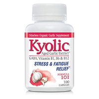 Kyolic Aged Garlic Extract Formula 101, Stress and Fatigue Relief, 100 Capsules