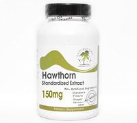 Hawthorn Standardized Extract 150mg ~ 100 Capsules - No Additives ~ Naturetition Supplements