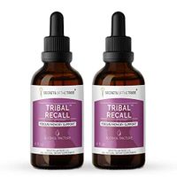 Secrets Of The Tribe - Tribal Recall, Herbal Supplement Blend Drops Alcohol Liquid Extract, Memory Support (2x4 fl oz)