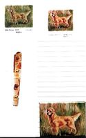 Standing Golden Retriever Stationery Gift Set