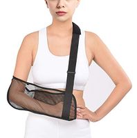 Groodo Mesh Arm Sling Medical Arm Support Shoulder Immobilizer Rotator Cuff Wrist Elbow Forearm Support Brace Strap for Men Women Broken Fractured Arm Subluxation Dislocation Sprain Strain Recovery