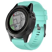 Lyperkin Compatible with Garmin Fenix 5 Plus Watch Band 22mm, Fashion Soft Silicone Quick Install Kit Watch Strap Replacement Buckle Strap Wristband Watch Band Wrist Strap, Easy Fit - Multicolor