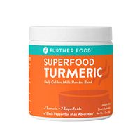 Further Food Superfood Turmeric Golden Milk Boosted with 7 Superfoods & Adaptogens | Plant-Based, Sugar-Free, Non-GMO (30 Servings)
