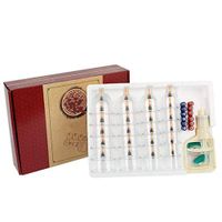 Dciszl 12 Cupping Cups Biomagnetic Traditional Chinese Therapy Cupping Set Household Pull Out Vacuum Cupping Kit/Chinese Massage Medical Cupping Set Suction Acupuncture