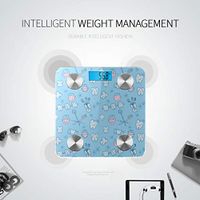 Bluetooth Scales Digital Weight Cartoon Animation Cute Tooth Expression Smart Body Scale Body Fat Composition Monitor Analyzer with Smartphone App for Body Management-396 Lbs