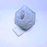 Warm winter PM 2.5 activated carbon cotton dust-proof anti-hazy pure gray with breathing valve masks