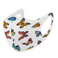 Mouth Masks for Dust Protection Anti Face Mask Washable Earloop Mask Blue Butterfly