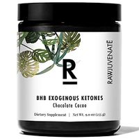 Rawjuvenate BHB Exogenous Ketones for Ketosis, Energy, Focus, Keto Diet, Chocolate, 9 oz