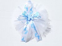 Blue Baby Feet It's a Boy Baby Shower Themed Corsage for Grandma ,Aunt or Host Boy ( Blue, White)