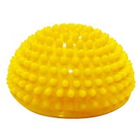 Spiky Massage Ball, RINKOUa Massager Spiky Massage Ball PVC Foot Trigger Point Stress Relief Yoga Massager yoga semi-spherical ball durian ball foot massage ball Point for Gym Yoga Pilates (Yellow :1)