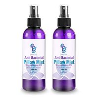 Anti-Bacterial Pillow Mist, Promotes Clear Skin & Protects from Acne-Causing Bacteria, Cleans Pillows, Pillowcases, Beddings, and Sheets Made in USA (Lavender, 4 fl oz - 2 Count)