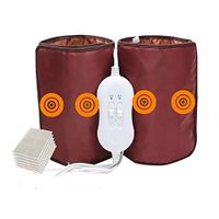 TYUIO Massage Heating pad for Knee, 5 Vibration & Temperature Setting, Safe Low Voltage Heated Brace Wrap for Joint Pain, Injuries, Arthritis Meniscus Pain Relief Hot Therapy