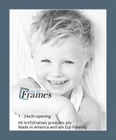 24x30 Antique Blue / Dutch Blue Custom Mat for Picture Frame with 20x26 opening size (Mat Only, Frame NOT Included)