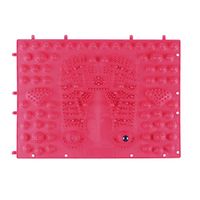 HEALLILY Acupressure Foot Mats Feet Massager Mats Magnetic Therapy Massager Pad (Red)