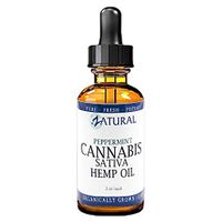 Hemp Oil_Pain Relief_Anti-Anxiety_Sleep Aid_Vegan Omegas_Natural Peppermint Extract (2 Ounce)