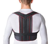 JNTAR Upper Back Brace Posture Corrector for Women & Men Corrects Slouching Hunching & Bad Posture Provides Clavicle & Shoulders Support Solution for Kyphosis & Scoliosis, Medium Fixation (S (28-31"))