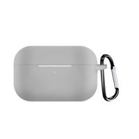 Shan-S Compatible for AirPods Pro Case, Shockproof Protective Premium Soft Silicone Cover Chargeable Headphone Case Skin with Anti-Lost Carabiner for AirPods Pro 2019 Wireless Charging Case