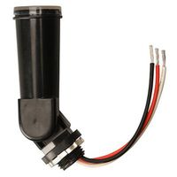 Woods 59413 59413WD Outdoor Conduit Lighting Control With Photocell and Swivel Mount (Hardwired, Black)