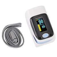 Fingertip Blood Oxygen Saturation Monitor with 0.96 inch Display Screen, Fast and Accurate Results for Home, Exercise and Travel Use(Gray)