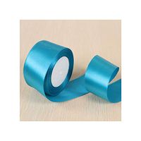 White Pink Black Blue Red Green Purple Yellow Satin Ribbons Christmas Halloween Wedding Birthday Party Gift Box Wrapping Ribbons,Peacock Blue,15Mm