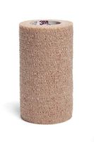 Coban LF Cohesive Bandage 4 Inch X 5 Yard Standard Compression Self-Adherent Closure Tan NonSterile, 2084 - Sold by: Pack of One