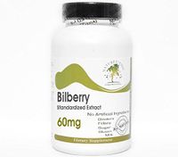 Bilberry Standardized Extract 60mg ~ 200 Capsules - No Additives ~ Naturetition Supplements