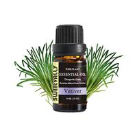 Vetiver Oil - Organic Pure Essential Oil - Therapeutic Grade for Aromatherapy - Topically Applied in Diffuser, Humidifier, Massage, Skin & Hair Care, Cleansing (10ml)