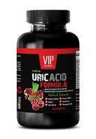 Urination Supplement - URIC Acid FOMULA Natural Extract 1430Mg - Red Raspberry Powder - 1 Bottle 60 Capsules